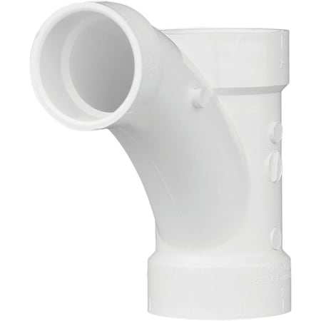 Charlotte Pipe And Foundry 3 In. X 3 In. X 1-1/2 In. Reducing Tee-Wye PVC Tee PVC 00502 1200HA